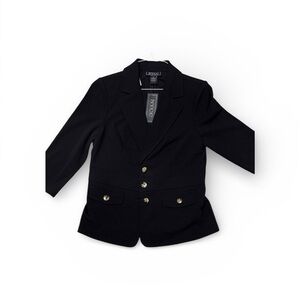 NYCC Women's Black Blazer with Gold Accents